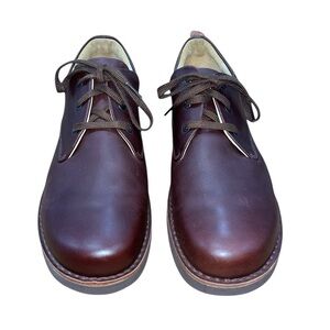 Men's Samuel Hubbard Brown Burgundy Leather Oxfords Size 12 NWOB